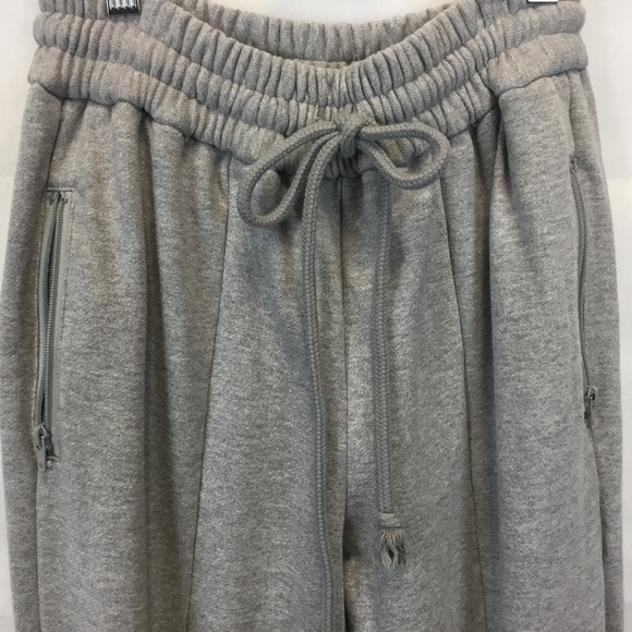 IRENE 19A88005 High Waisted Bell Bottom Sweat Pant - Picture 5 of 11